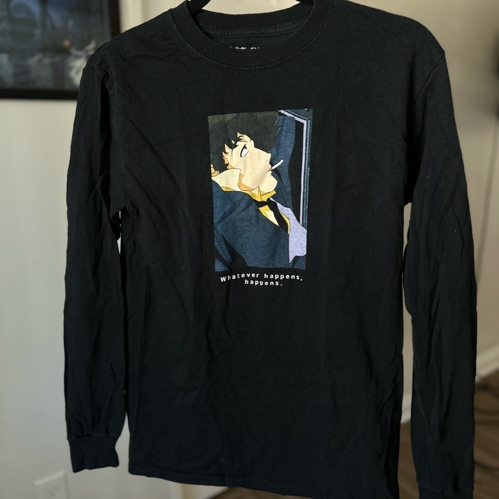 Cowboy‎ Bepop Vintage Style Crew Neck Long Sleeve Tee